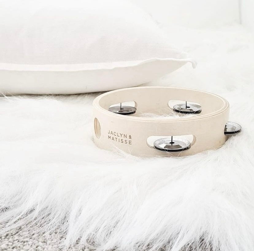 Jaclyn & Matisse | Wooden Tambourine