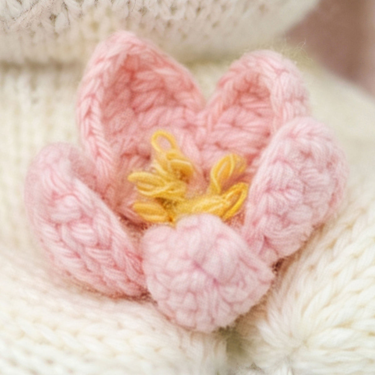 Baby bunny | blooming tulip