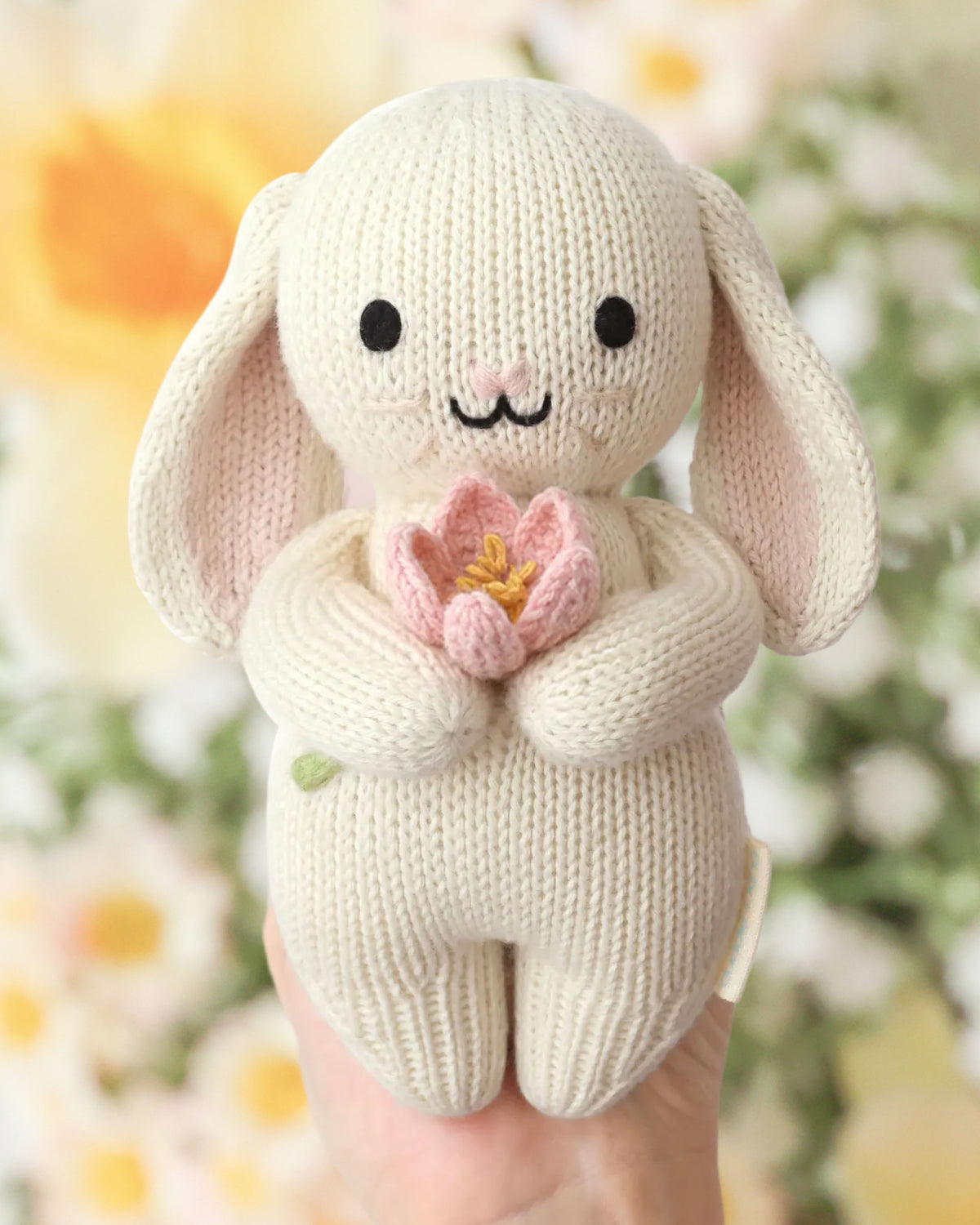 Baby bunny | blooming tulip
