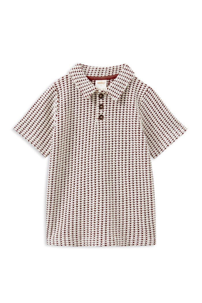 Chocolate Knit Polo