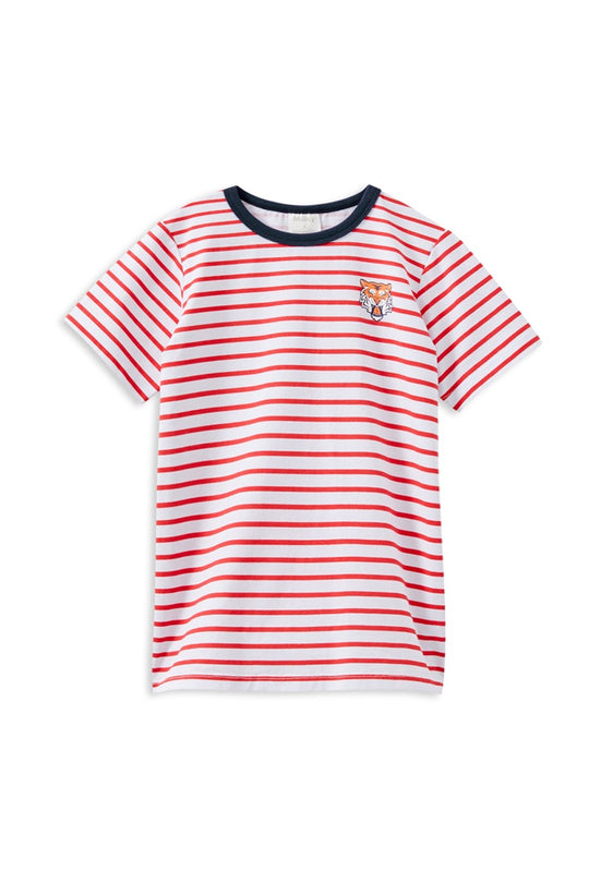 Red Stripe Tiger Tee