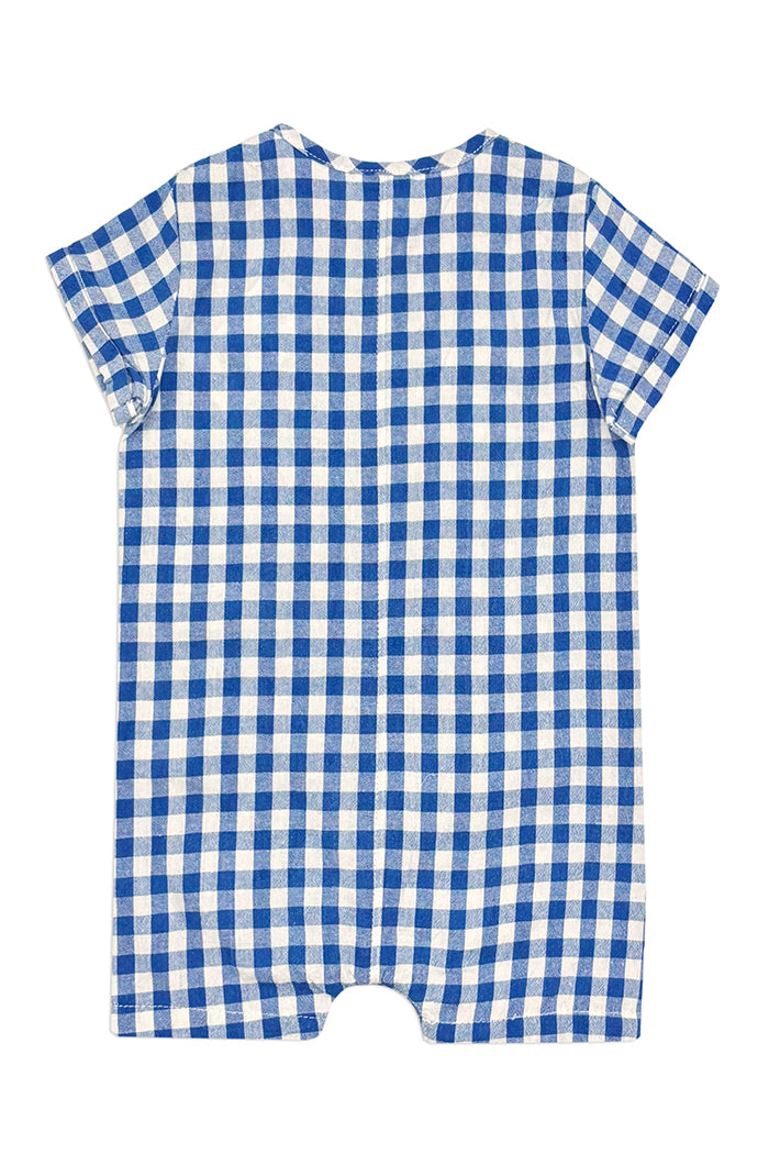 Milky Check Romper