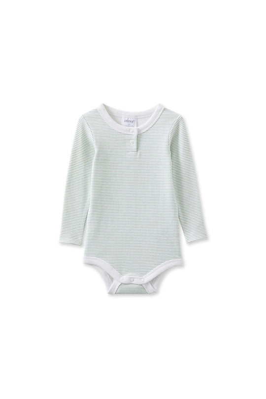 Milky Green Stripe Bubbysuit