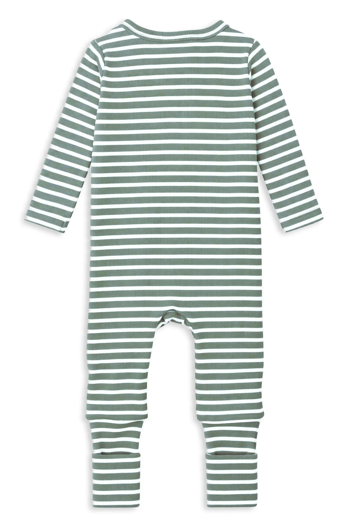 Fern Stripe Zip Romper