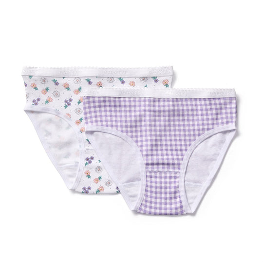 Gingham Floral Underwear 2 Pack
