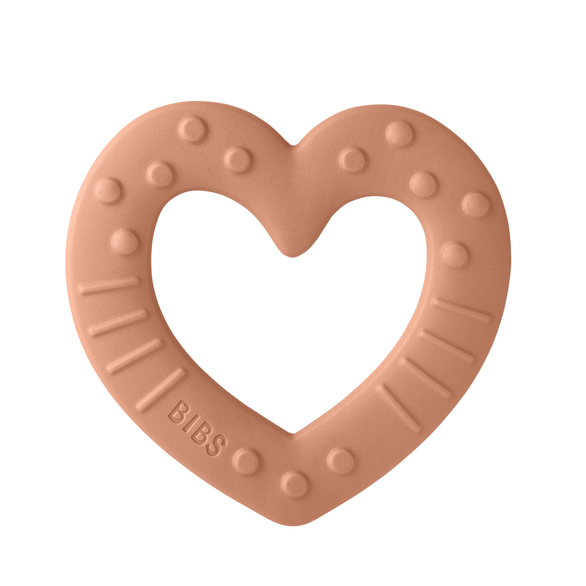 BIBS Baby Bities | Heart | Peach