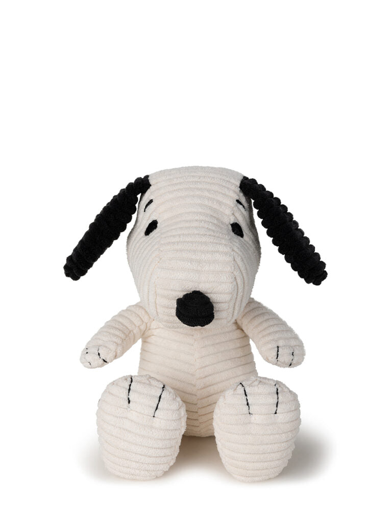 Snoopy Sitting Corduroy Cream | 19 cm