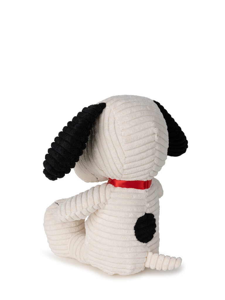 Snoopy Sitting Corduroy Cream | 19 cm