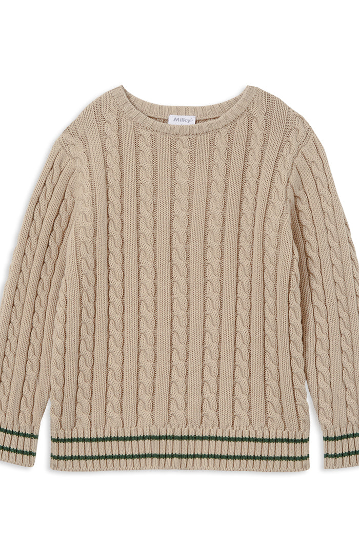 True Natural Cable Knit Jumper
