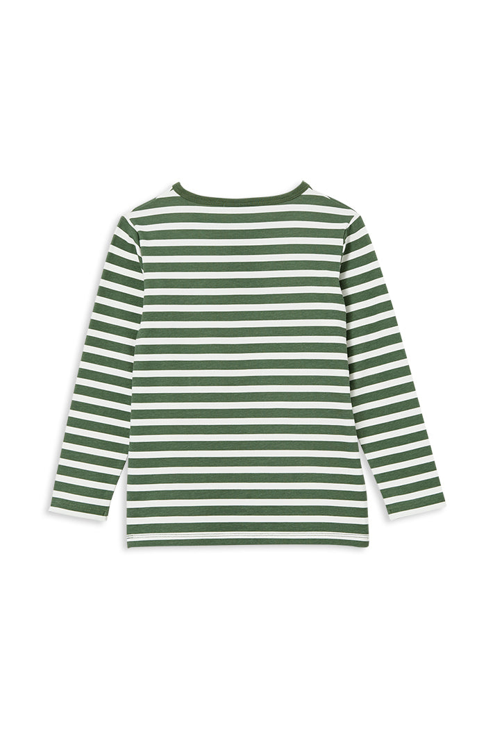 Green Stripe Henley