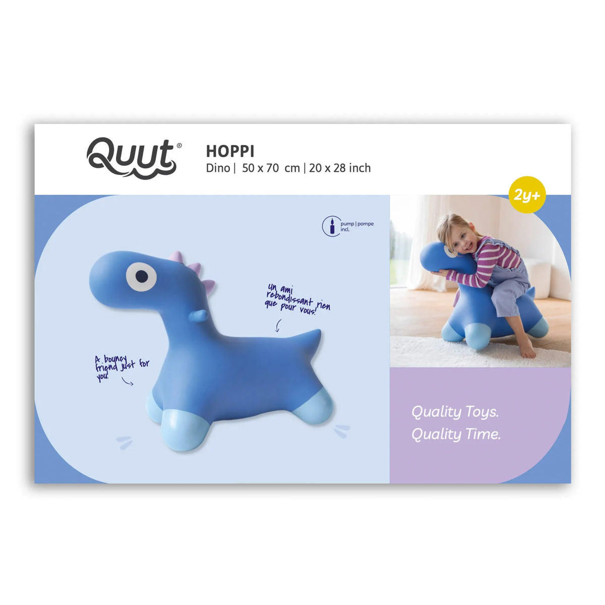 Quut Hoppi | Bouncing Dino | Cosmic Blue