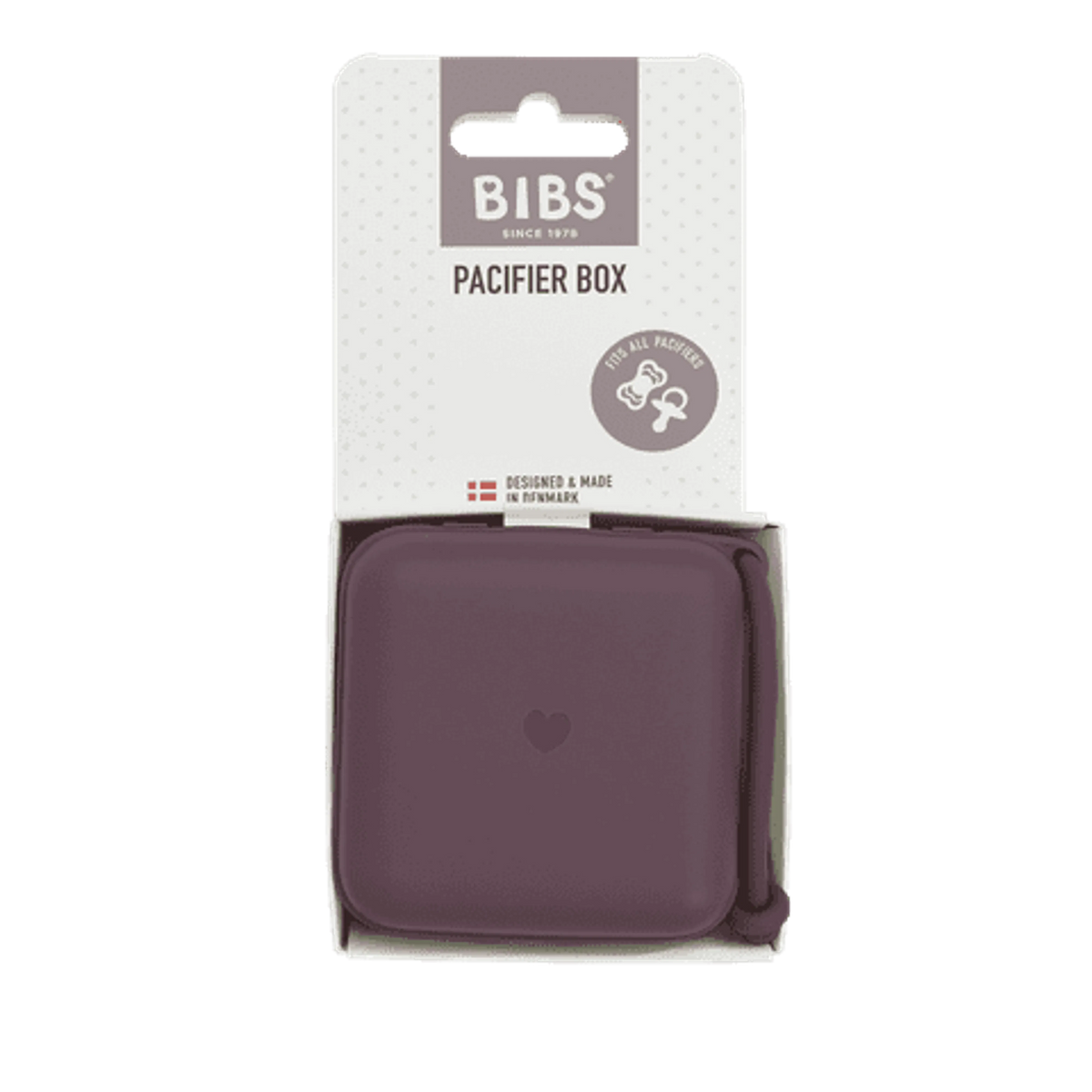 BIBS Pacifier Box | Plum