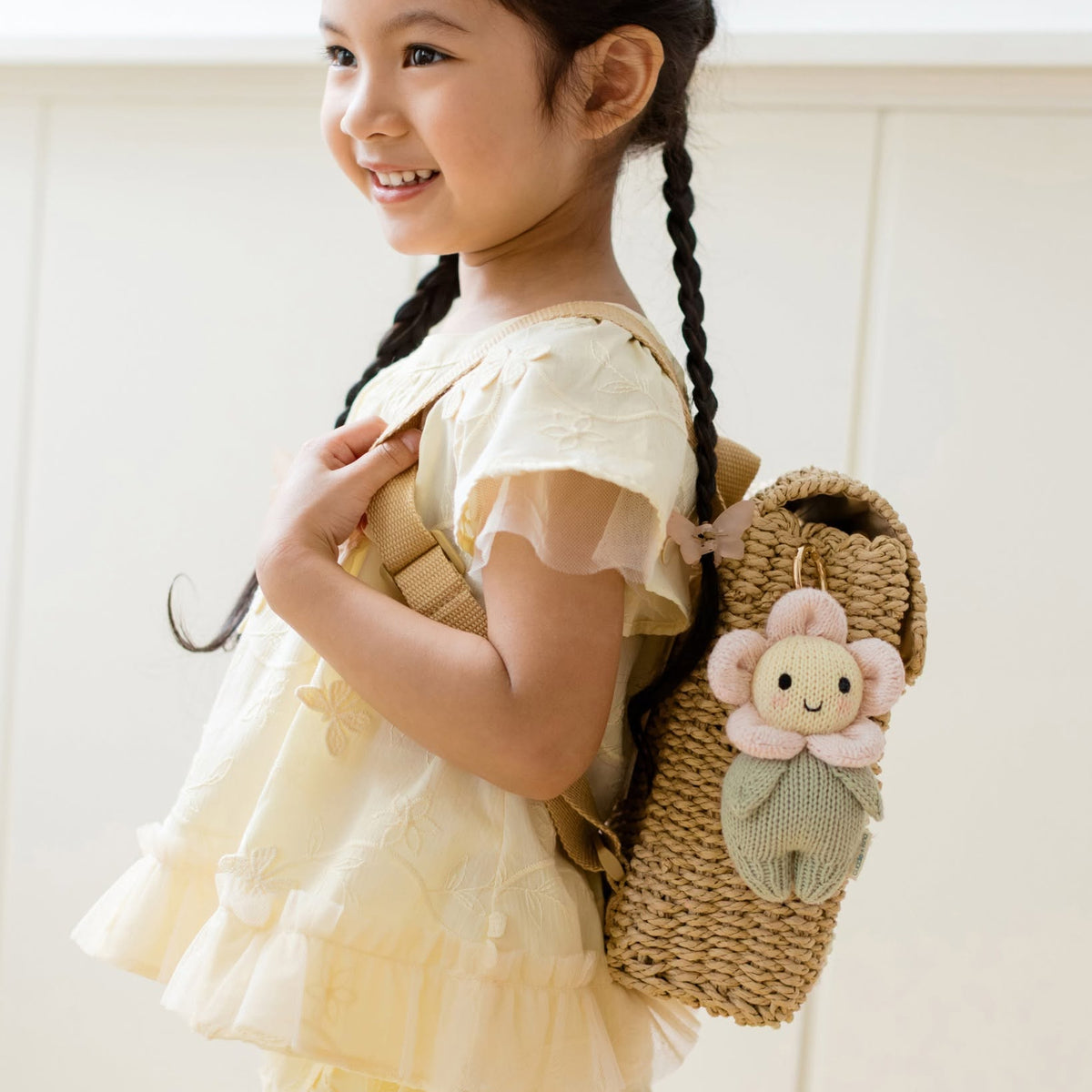 Baby daisy bag charm