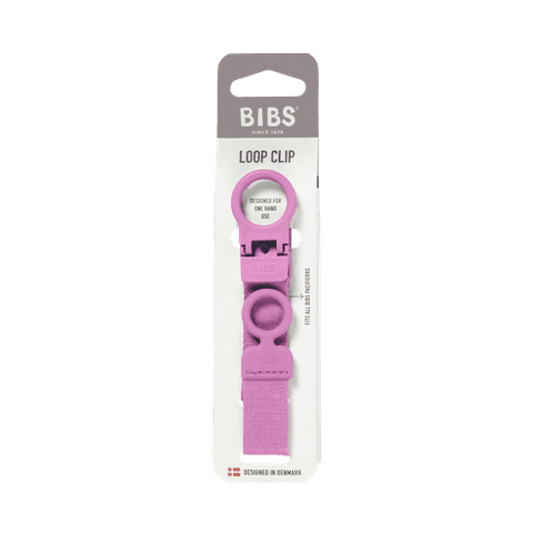 BIBS Pacifier Clip Loop | Bubblegum