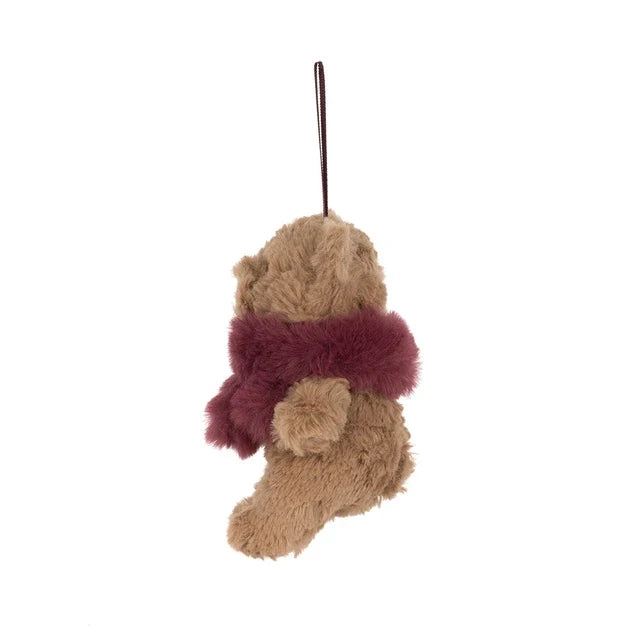 Bartholomew Bear Jnr Winter Warmer Decoration | Red