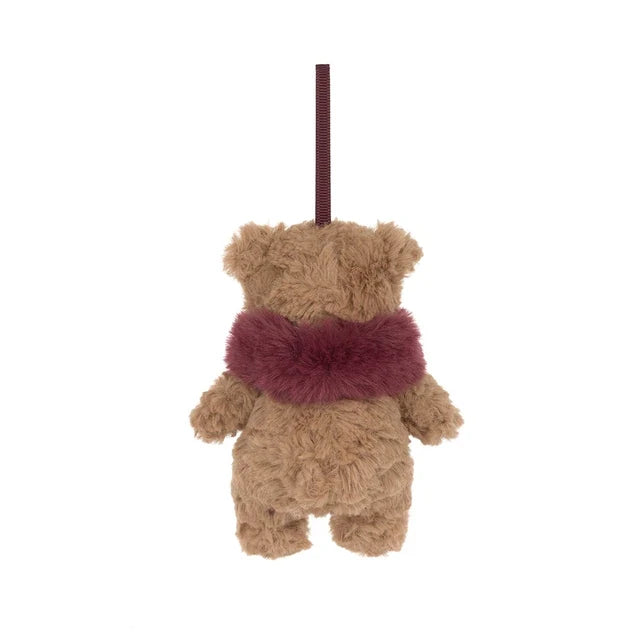 Bartholomew Bear Jnr Winter Warmer Decoration | Red