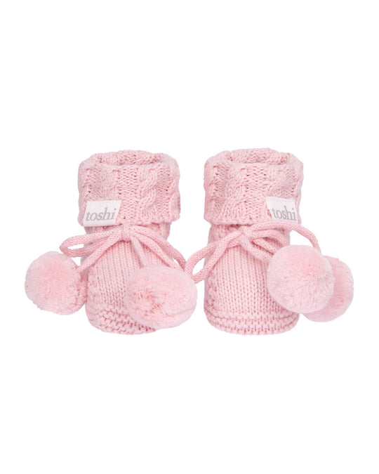 Organic Booties Yummy | Misty Rose