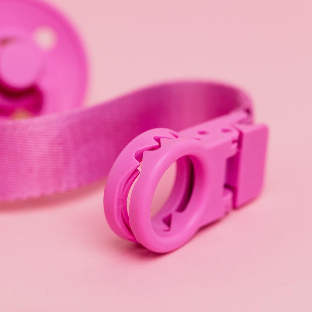 BIBS Pacifier Clip Loop | Bubblegum