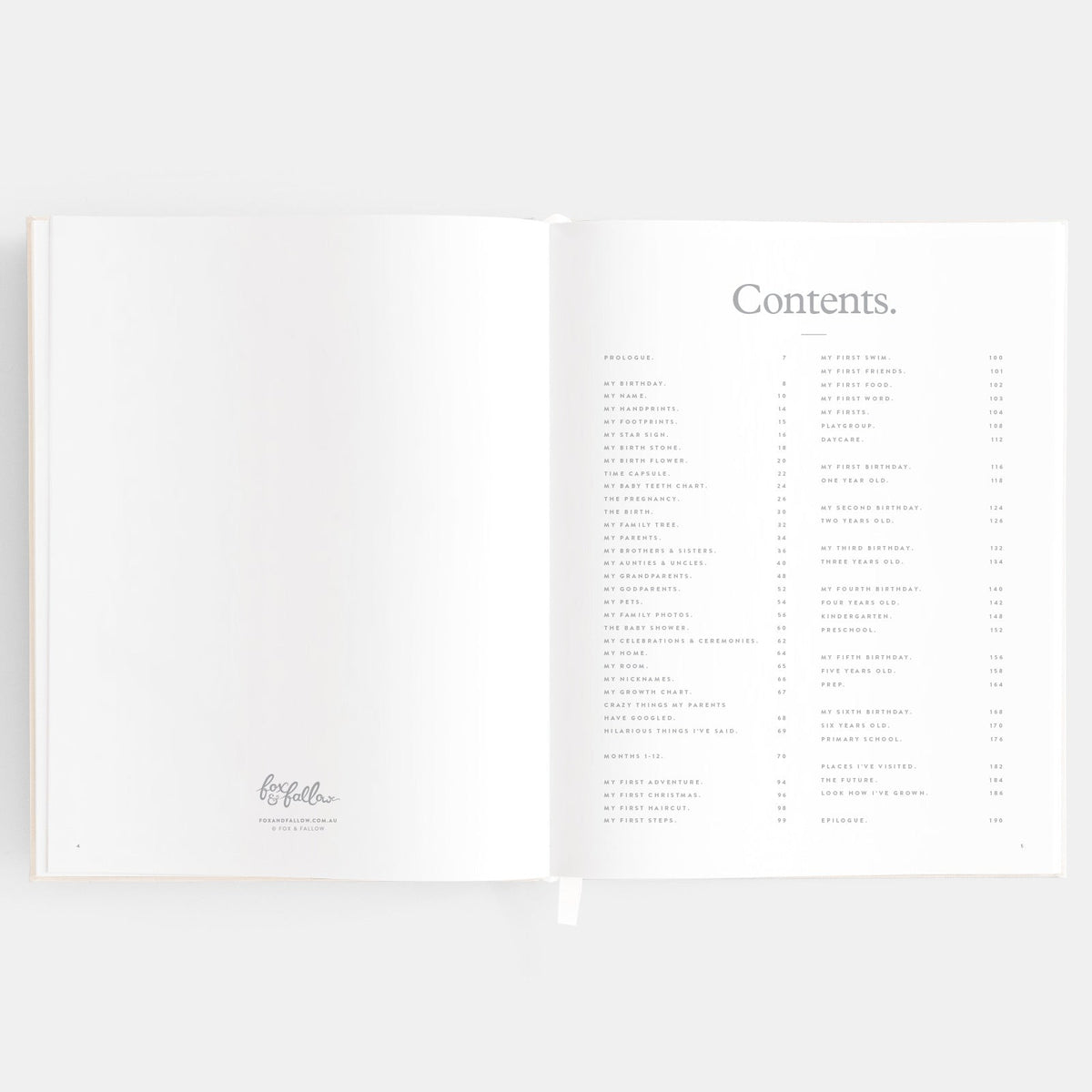 Baby Book Forest Friends Peony - 3rd Edition