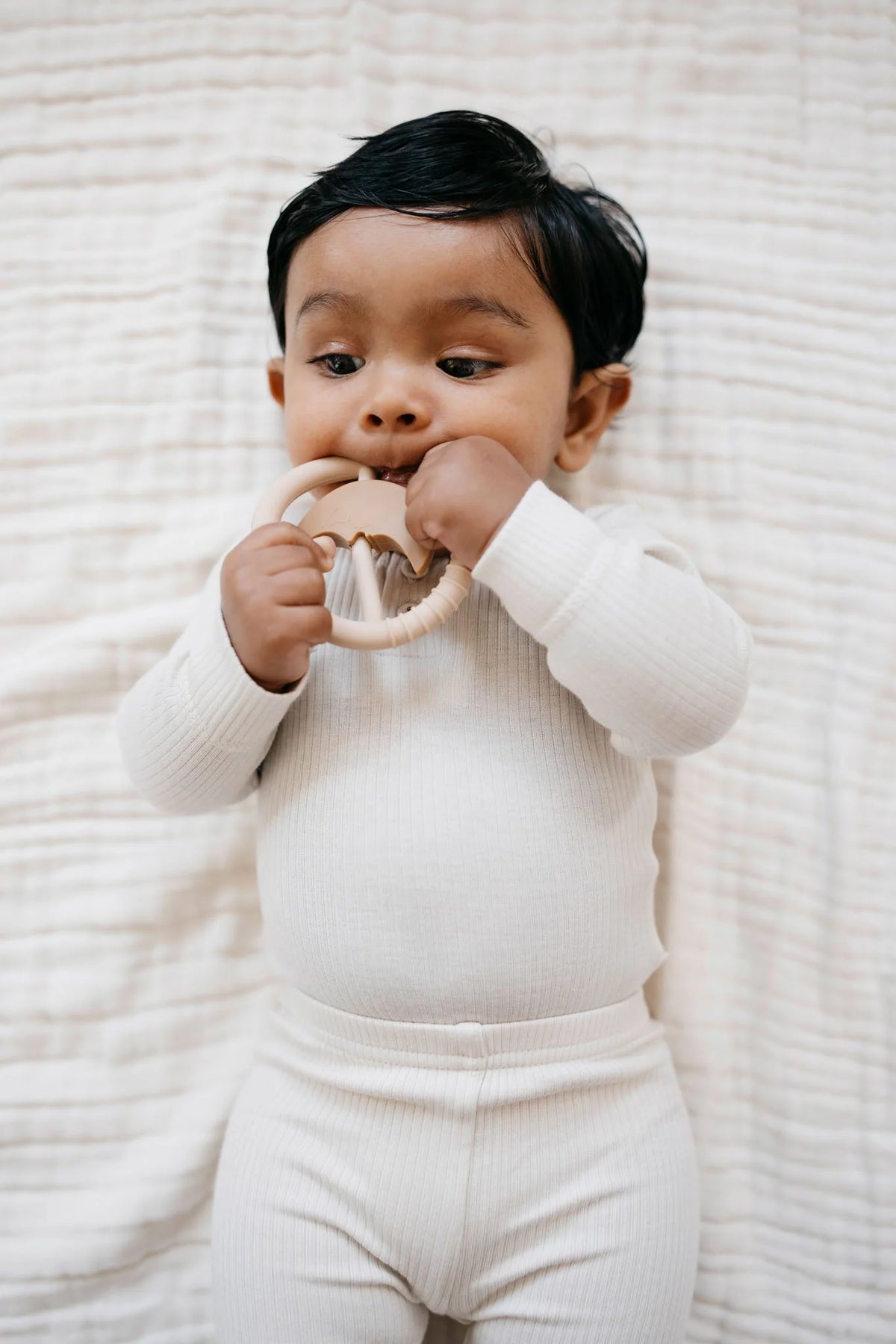 Organic Cotton Modal Long Sleeve Bodysuit | Beech