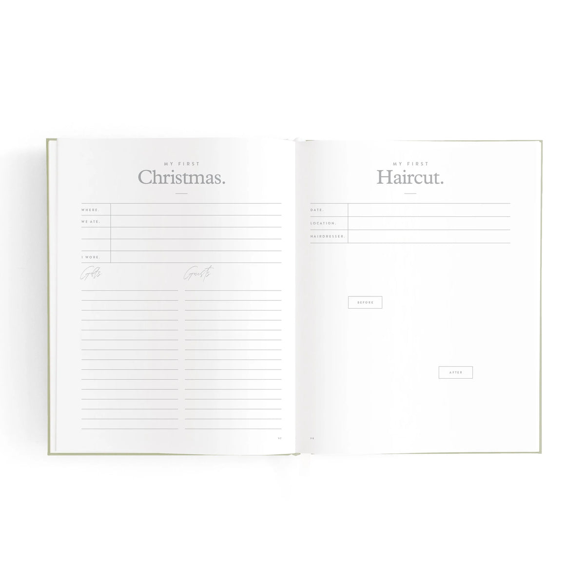 Mini Baby Book | Sage