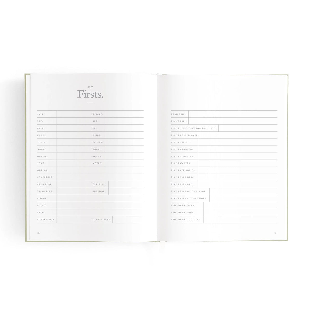 Mini Baby Book | Sage