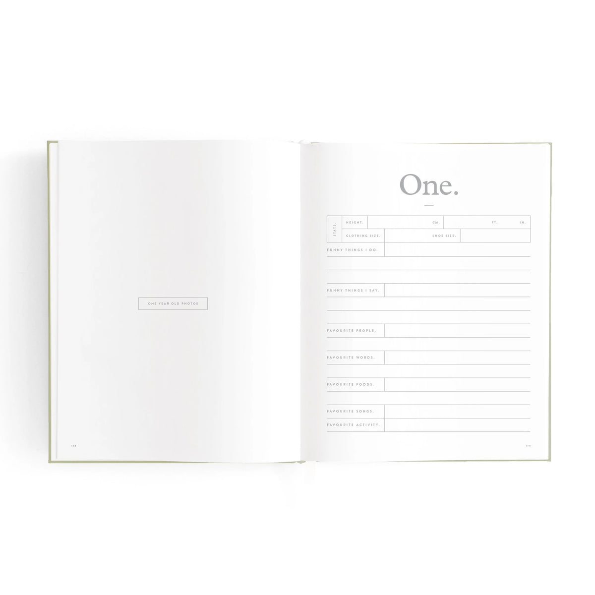 Mini Baby Book | Sage