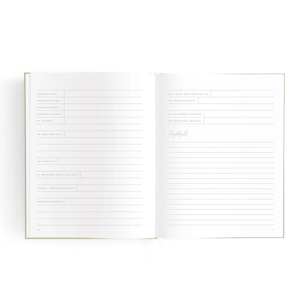 Mini Baby Book | Sage