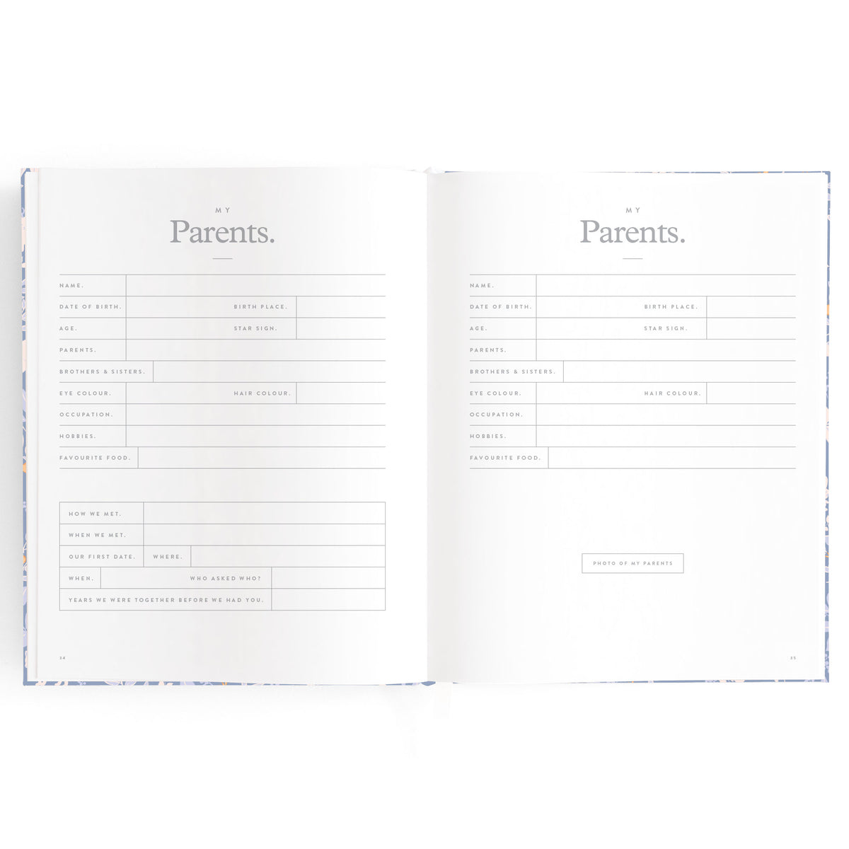 Baby Book Forest Friends Cornflower