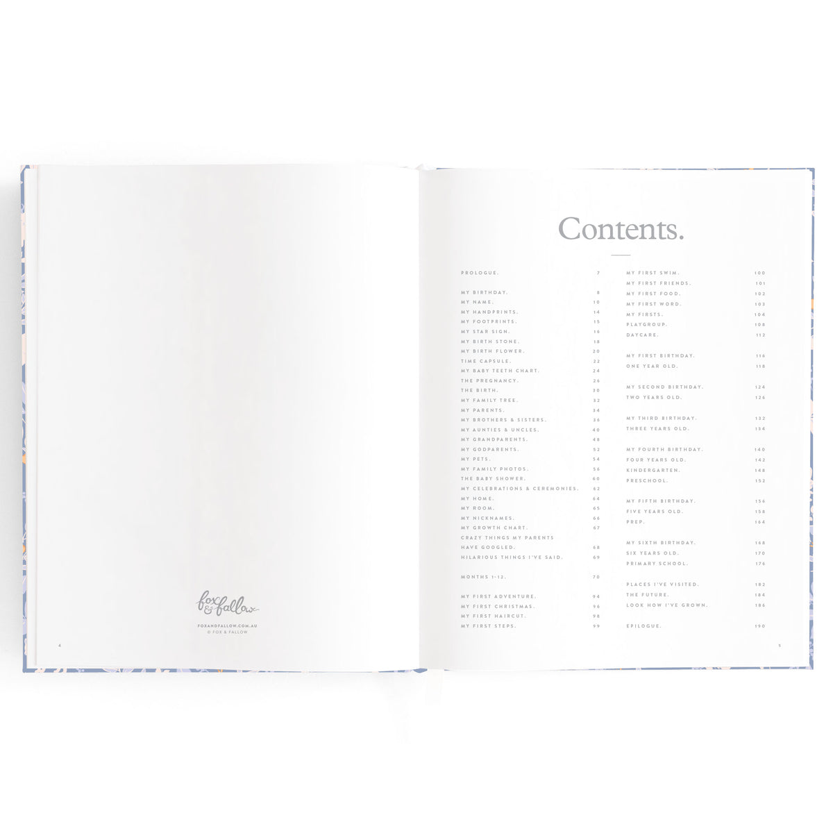 Baby Book Forest Friends Cornflower