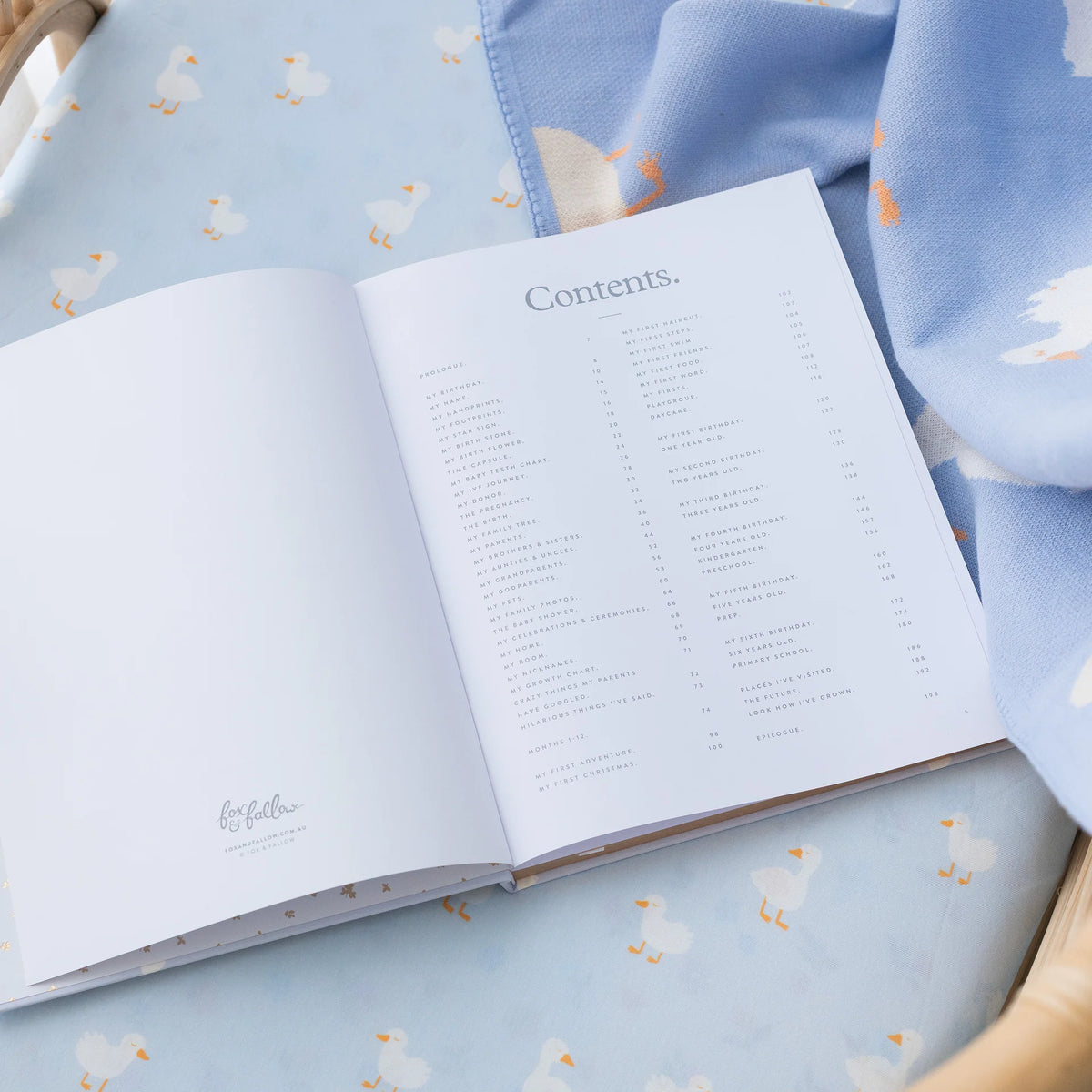 Baby Book Blue Ducks | 3rd Edition