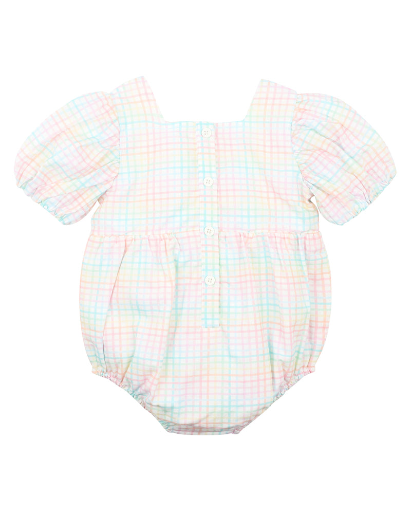 Candy Blossom Check Bodysuit