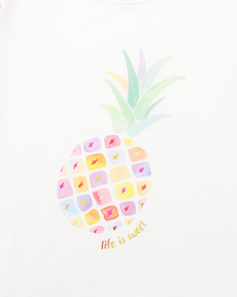 Candy Blossom Pineapple Tee | 3-5