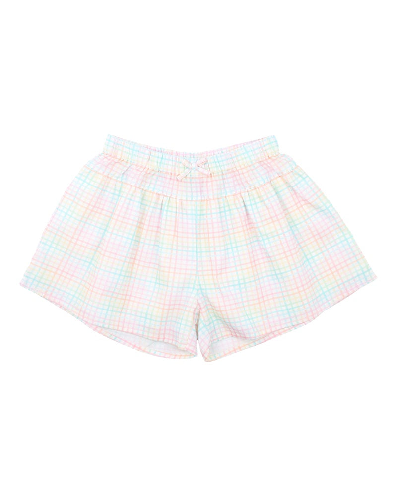 Candy Blossom Check Shorts | 3-5