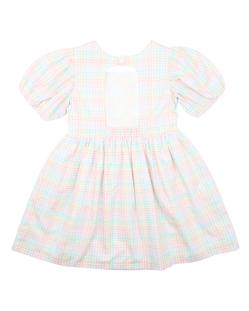 Candy Blossom Check Dress | 3-7
