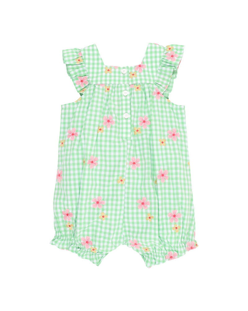 Grow Wild EMB Check Romper