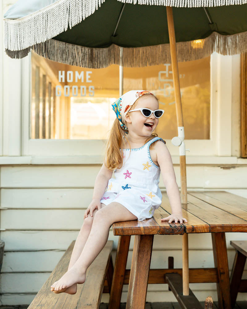 Summer Vacay Star Fish EMB Playsuit
