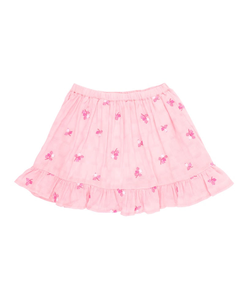 Summer Vacay EMB Skirt w inbuilt Short