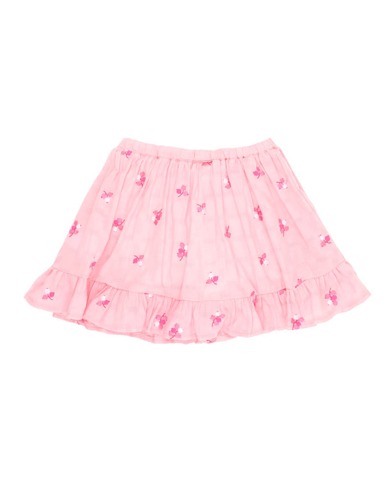 Summer Vacay EMB Skirt w inbuilt Short