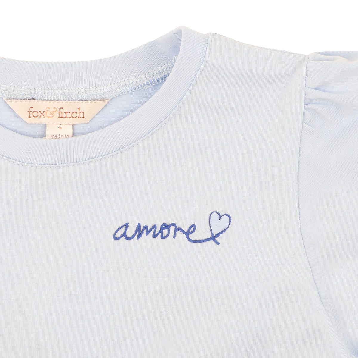 PICCOLINA ORGANIC AMORE TEE 3-7Y