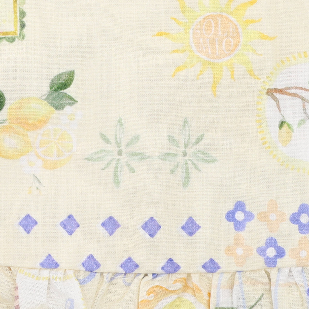 PICCOLINA SHIRRED FRILL TOP 1-7Y