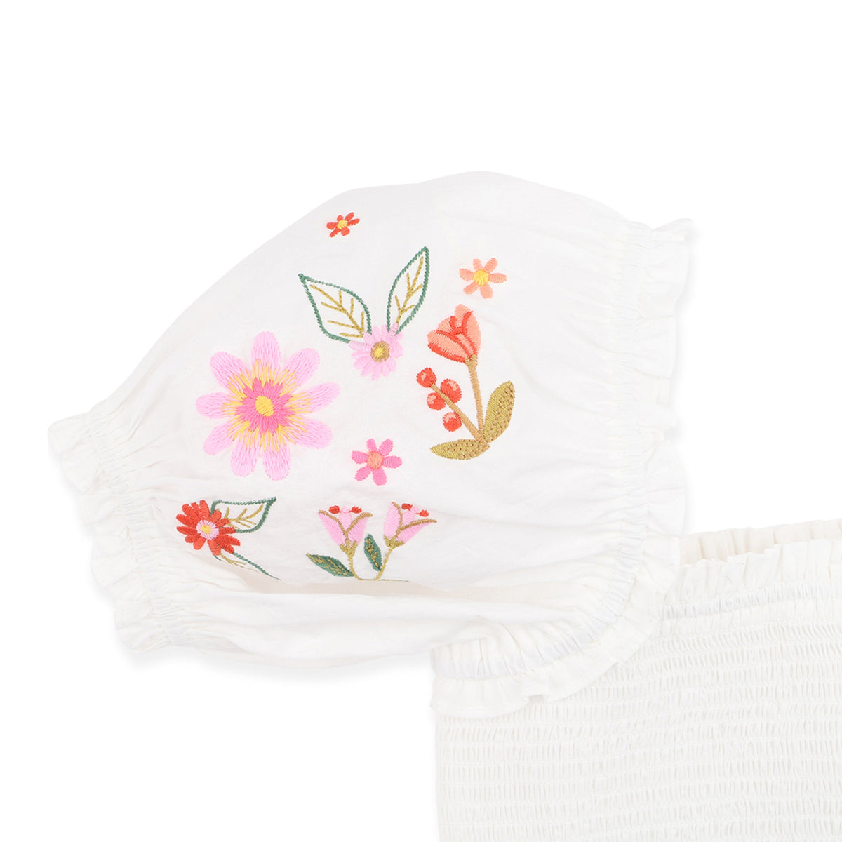 PARADISO EMBROIDERED SHIRRED TOP 3-7Y