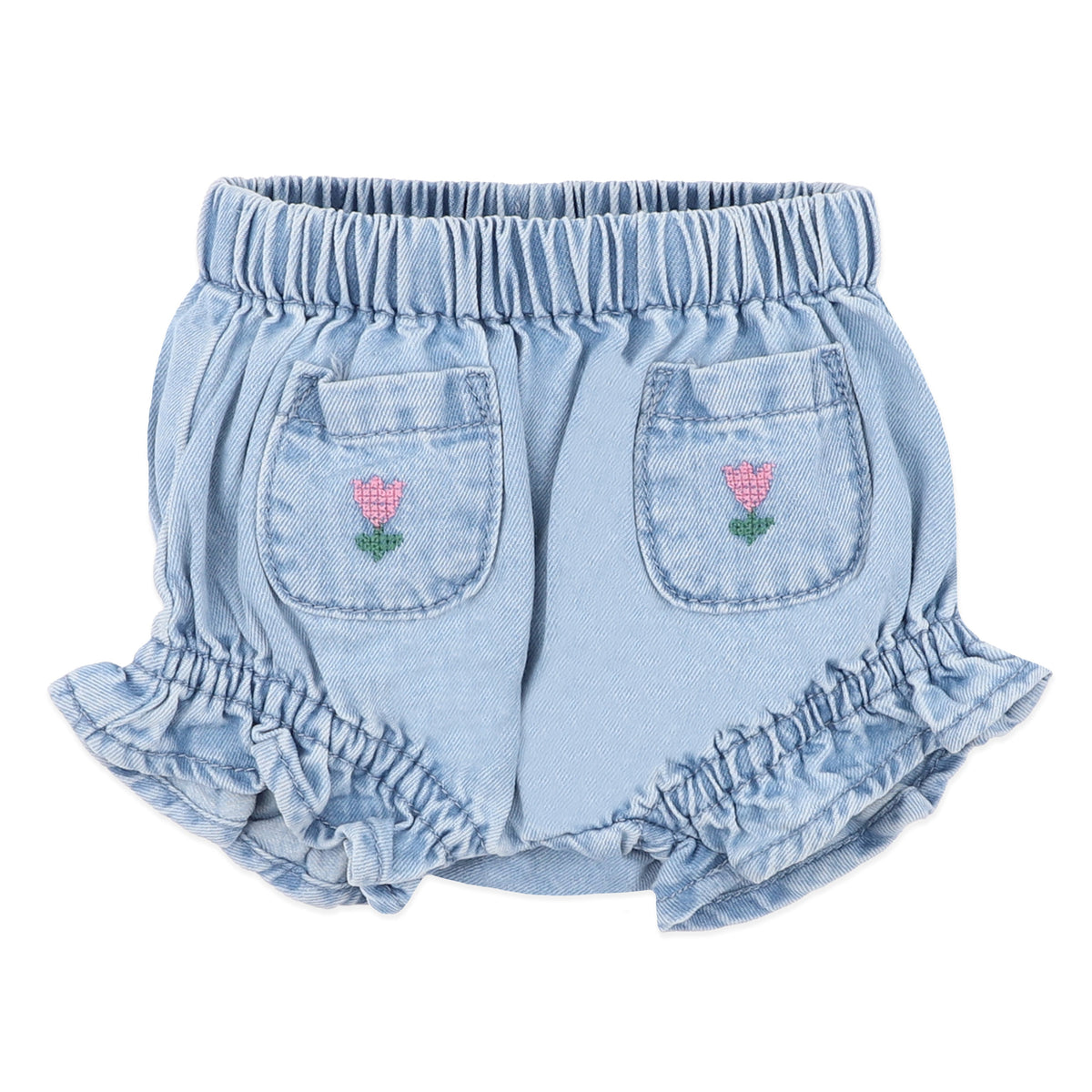 SUNDAE DENIM EMBROIDERED BLOOMERS
