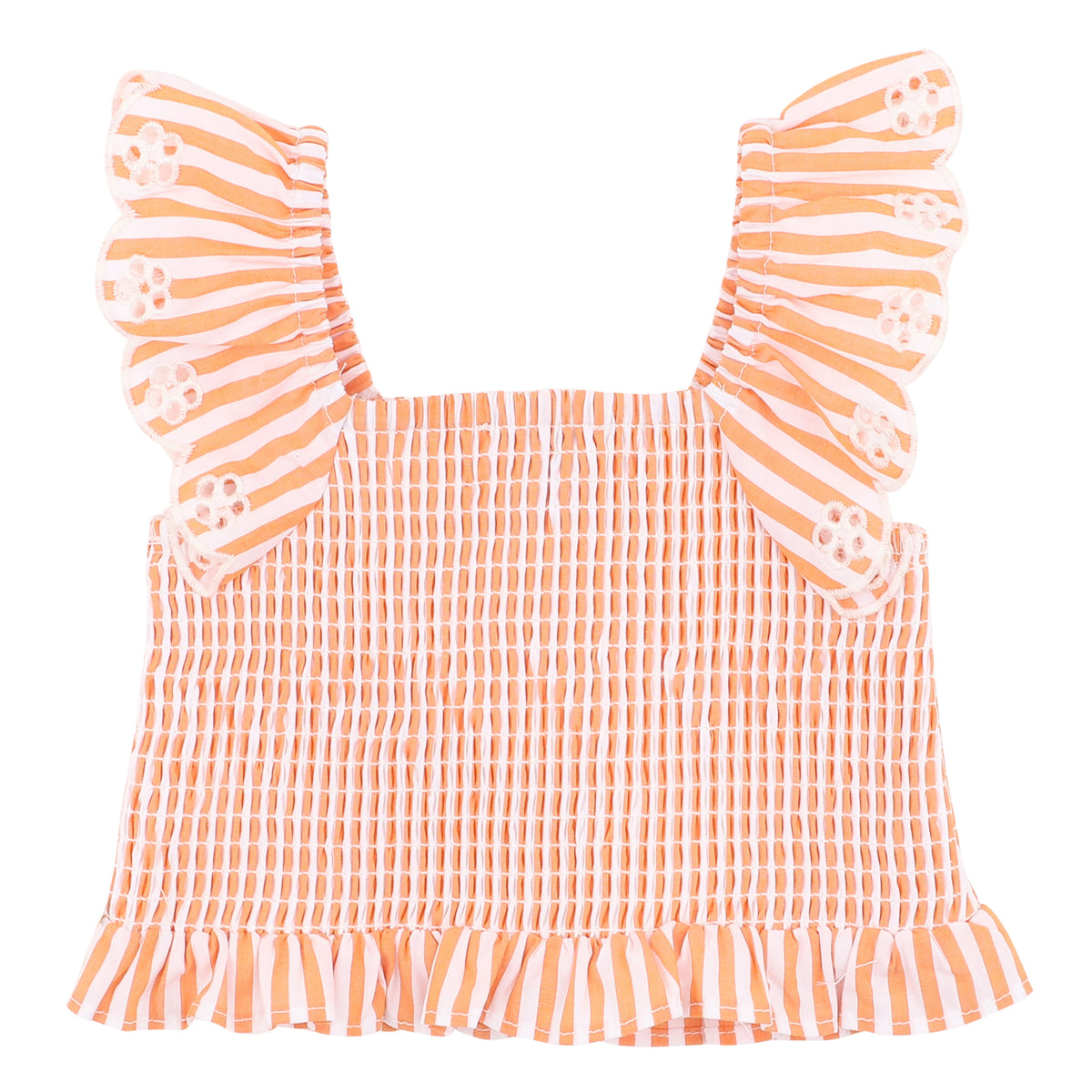 PARADISO STRIPE SHIRRED TOP
