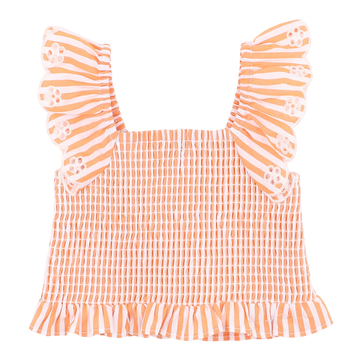 PARADISO STRIPE SHIRRED TOP