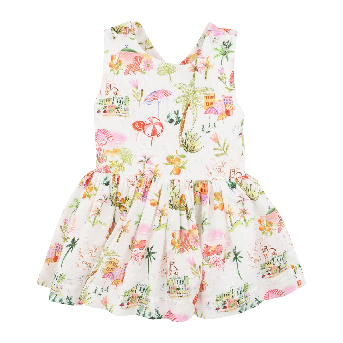 PARADISO CROSS BACK DRESS 3-7Y