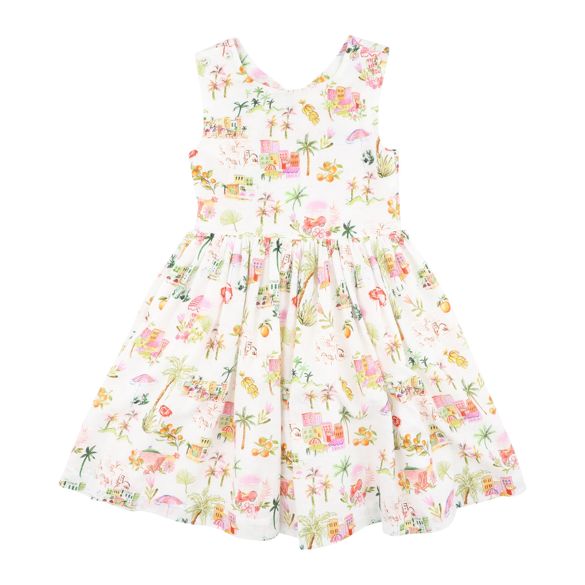 PARADISO CROSS BACK DRESS 3-7Y
