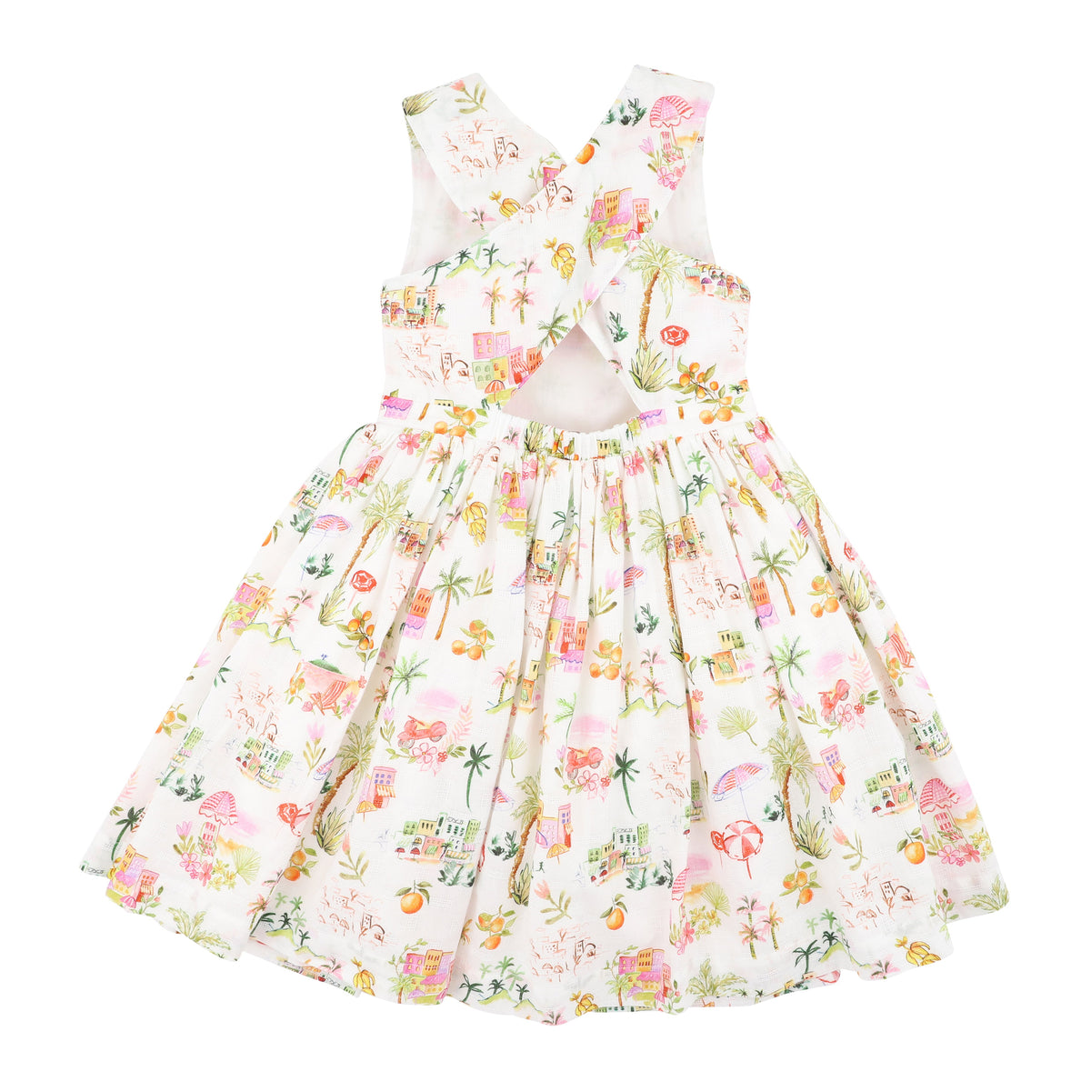 PARADISO CROSS BACK DRESS 3-7Y