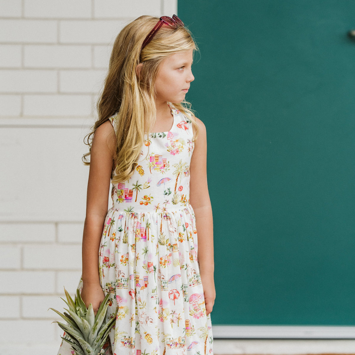 PARADISO CROSS BACK DRESS 3-7Y