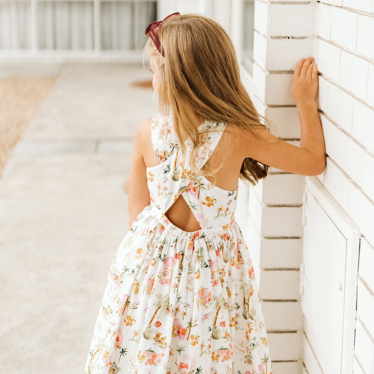 PARADISO CROSS BACK DRESS 3-7Y